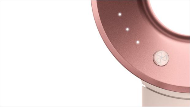 Close-up of the Dyson Supersonic hair dryer's speed settings.