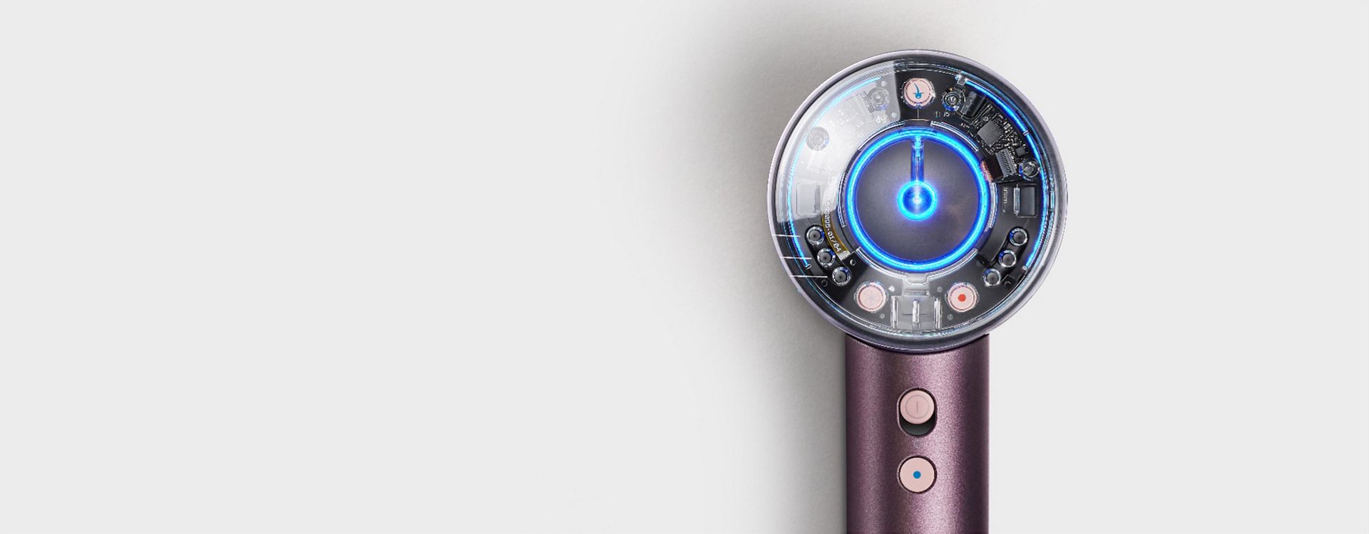 The Dyson Supersonic Nural hair dryer in Jasper plum.