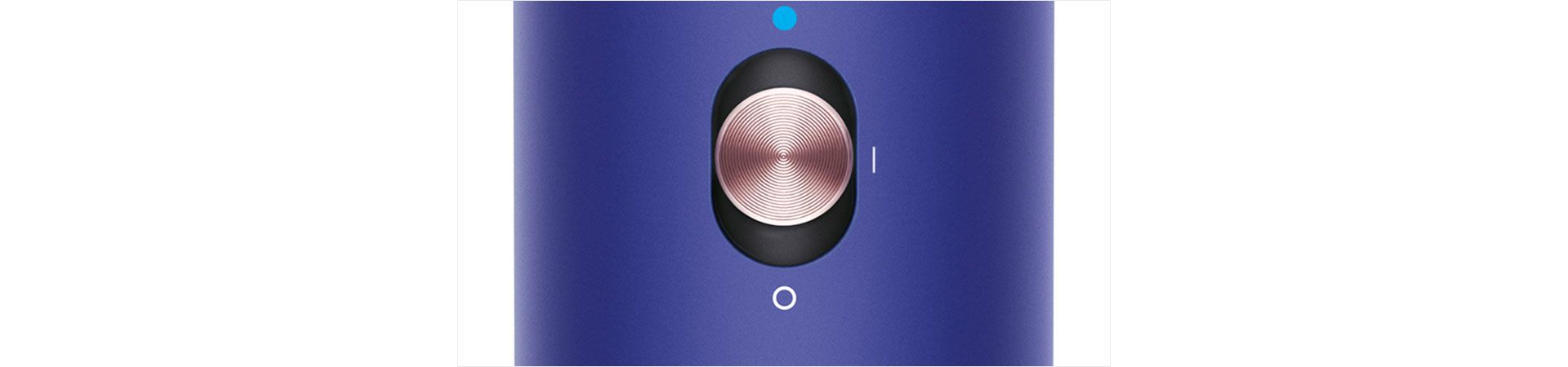 Close-up of cold shot button on Dyson Airwrap