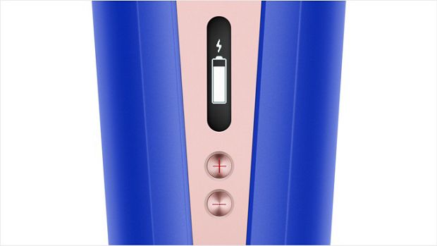 Close-up of the OLED screen