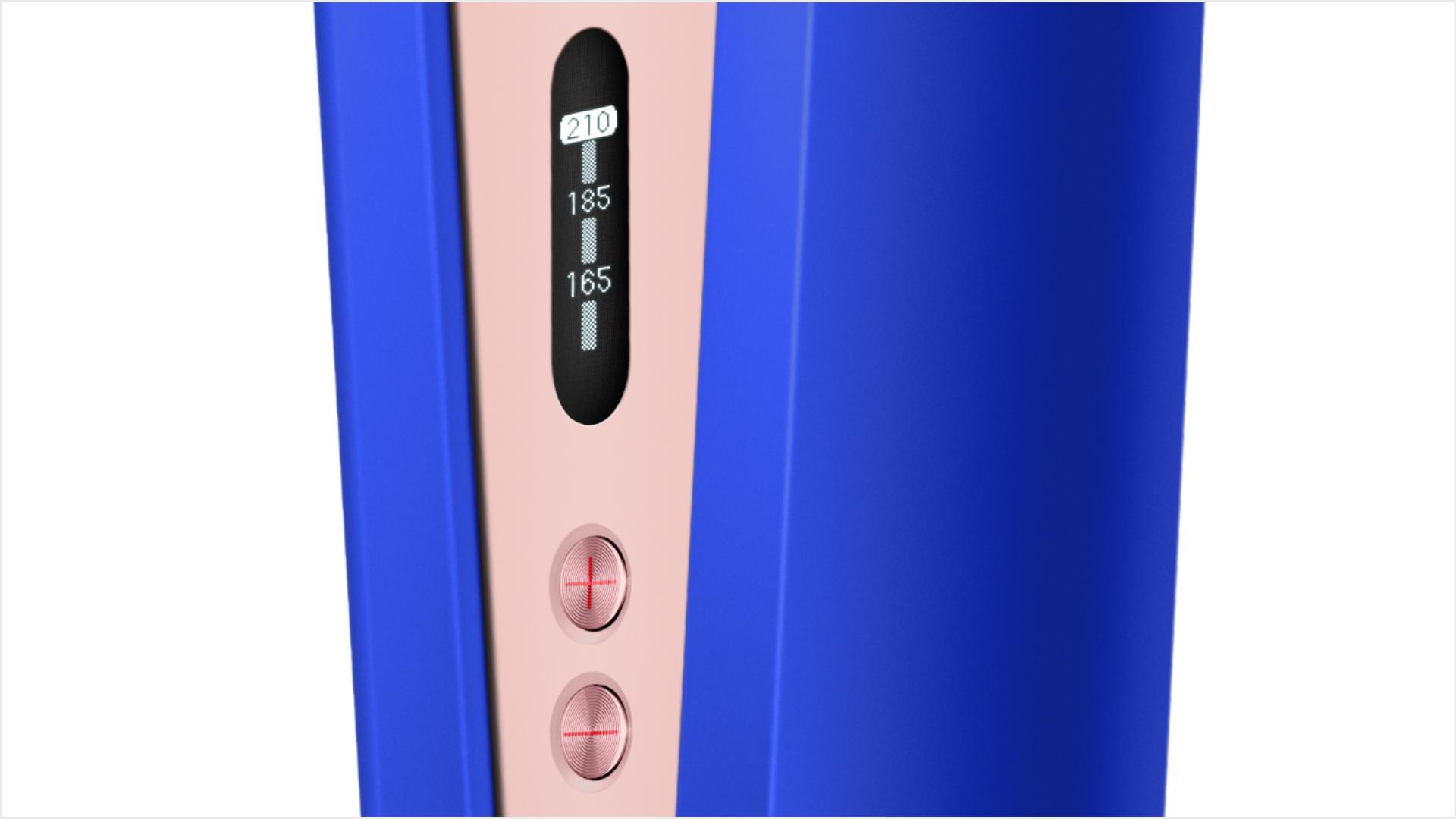 온도 설정 제어 버튼 확대