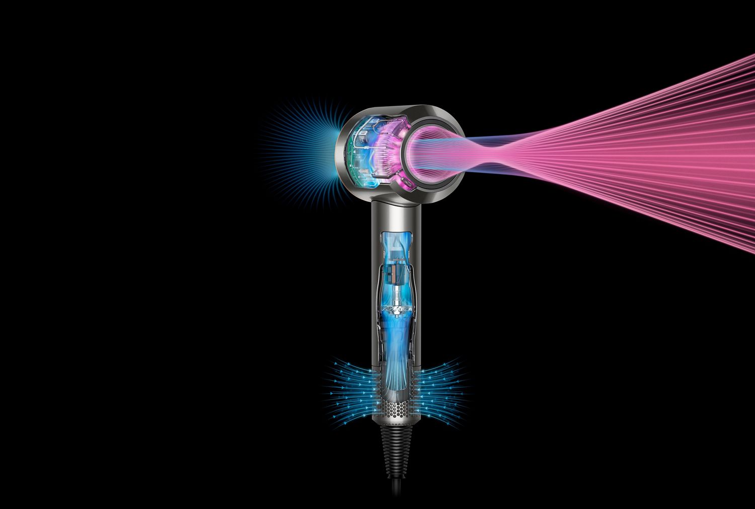 Dyson Supersonic hair dryer in Blue Blush