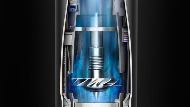 A cutaway of the Dyson digital motor