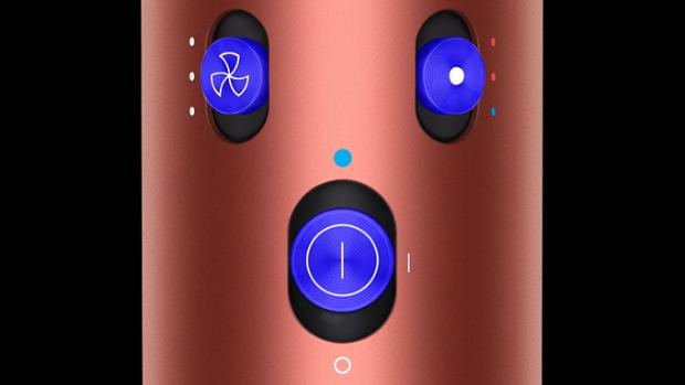 A close-up of the buttons on the Airwrap multi-styler and dryer