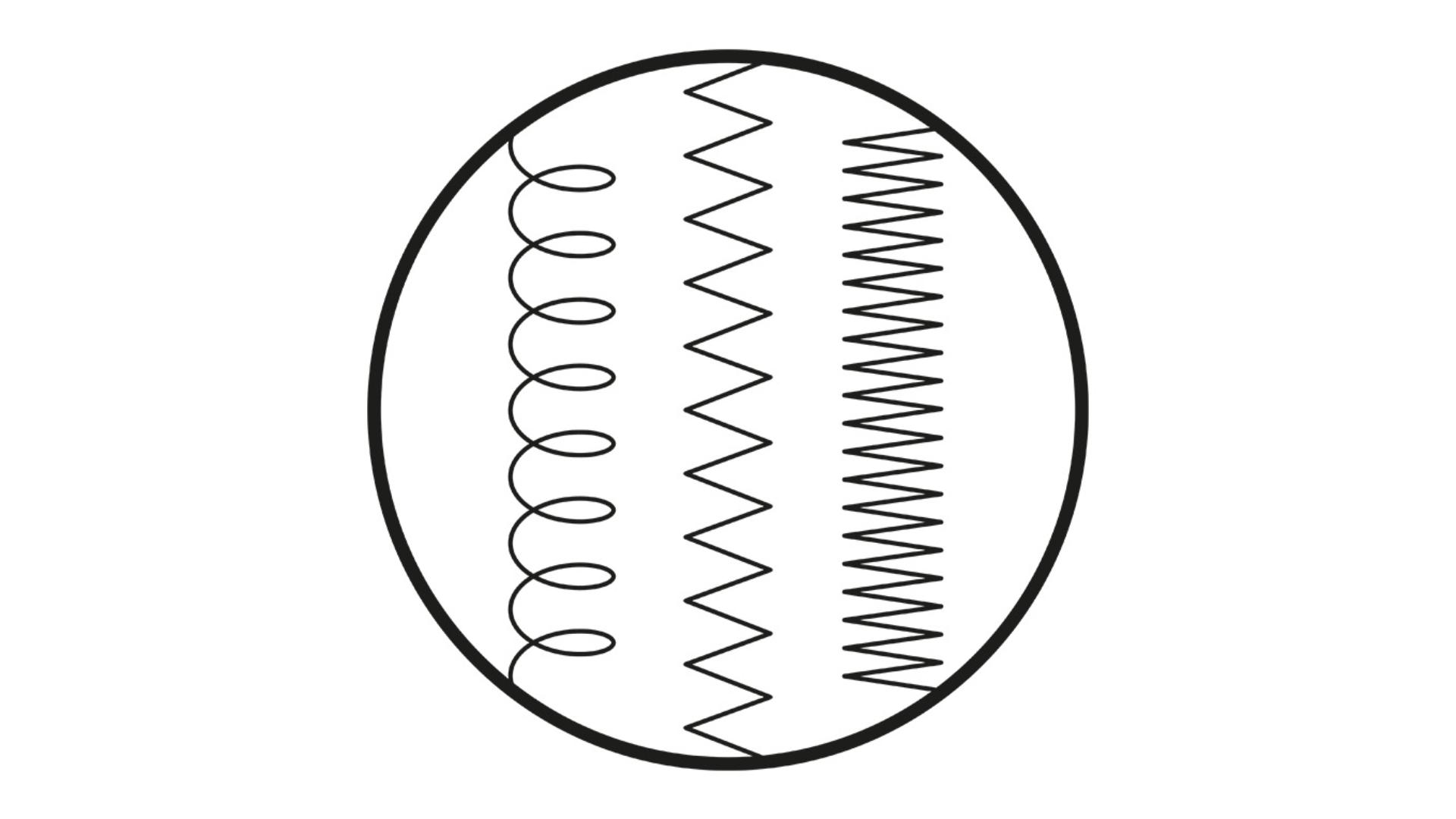 Line drawing of type 4 hair