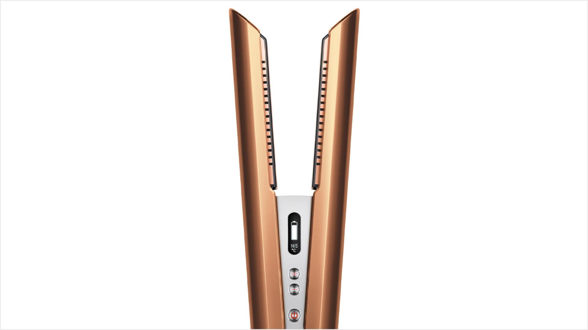 Prostownico-lokówka Dyson Corrale w wersji kolorystycznej Nikiel/Miedź