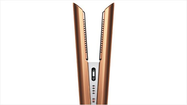 The Dyson Corrale hair straightener in Nickel Copper