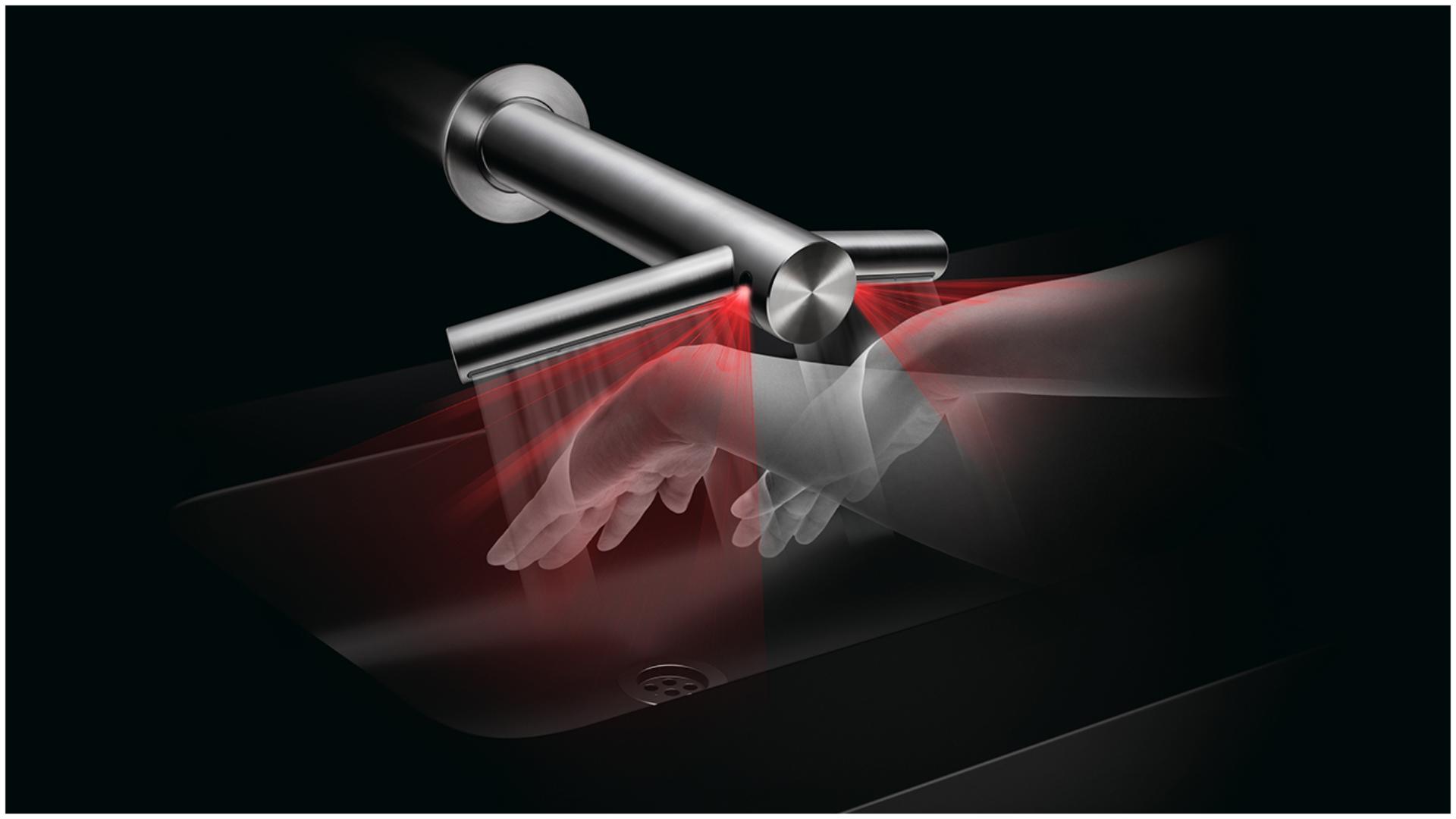 Dyson Airblade Wash+Dry hand dryer sensor technology