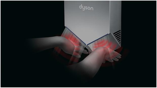 Dyson Airblade V hand dryer sensor technology
