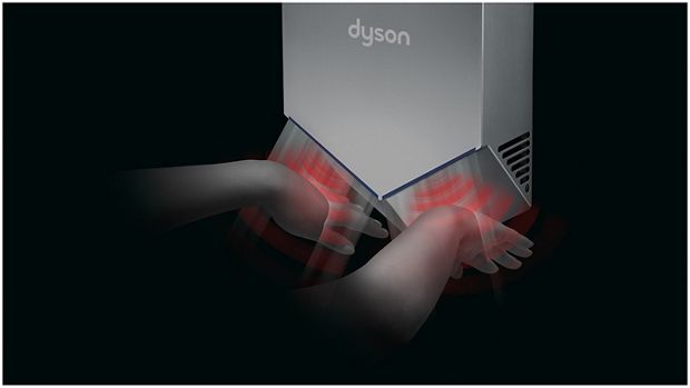 Dyson Airblade V hand dryer sensor technology