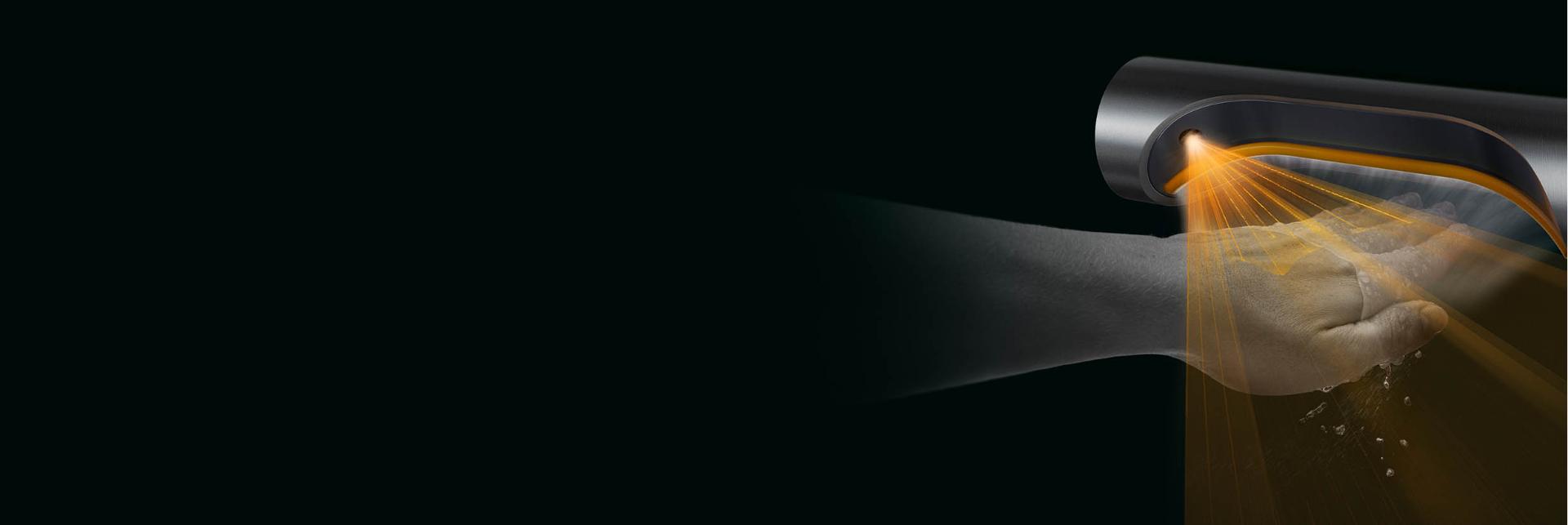 Dyson Airblade 9kJ hand dryer sensor technology