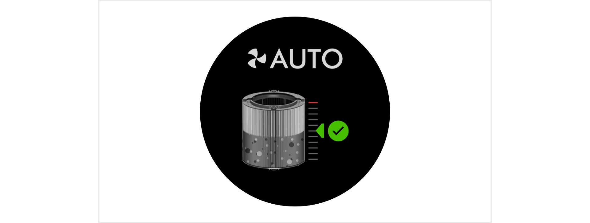 Graphic displaying filter life