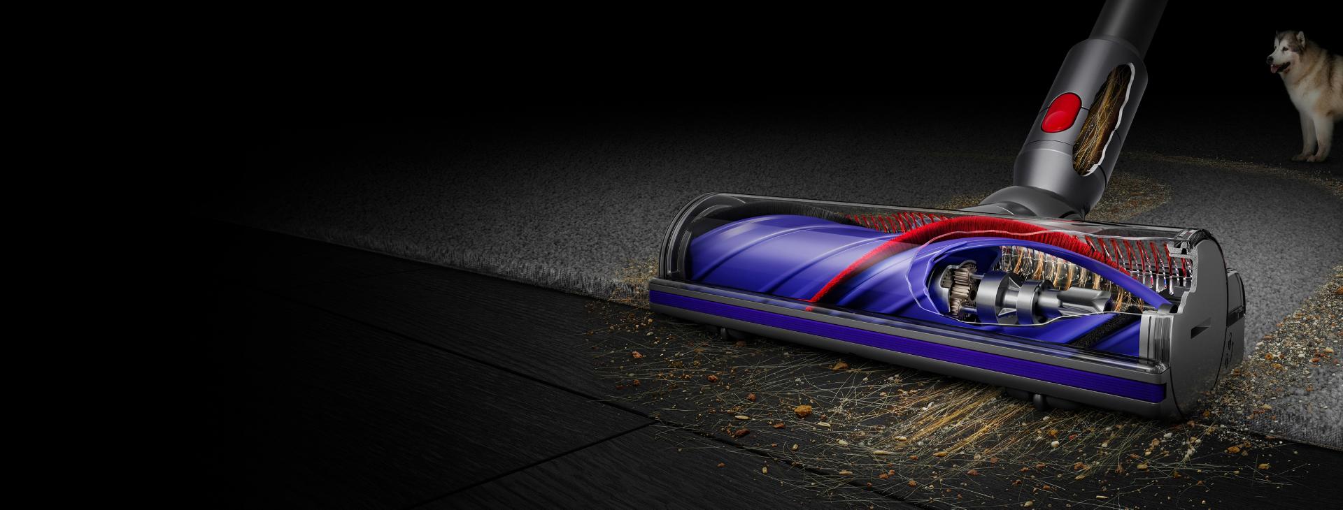 Dyson Motorbar başlığın kesit görüntüsü