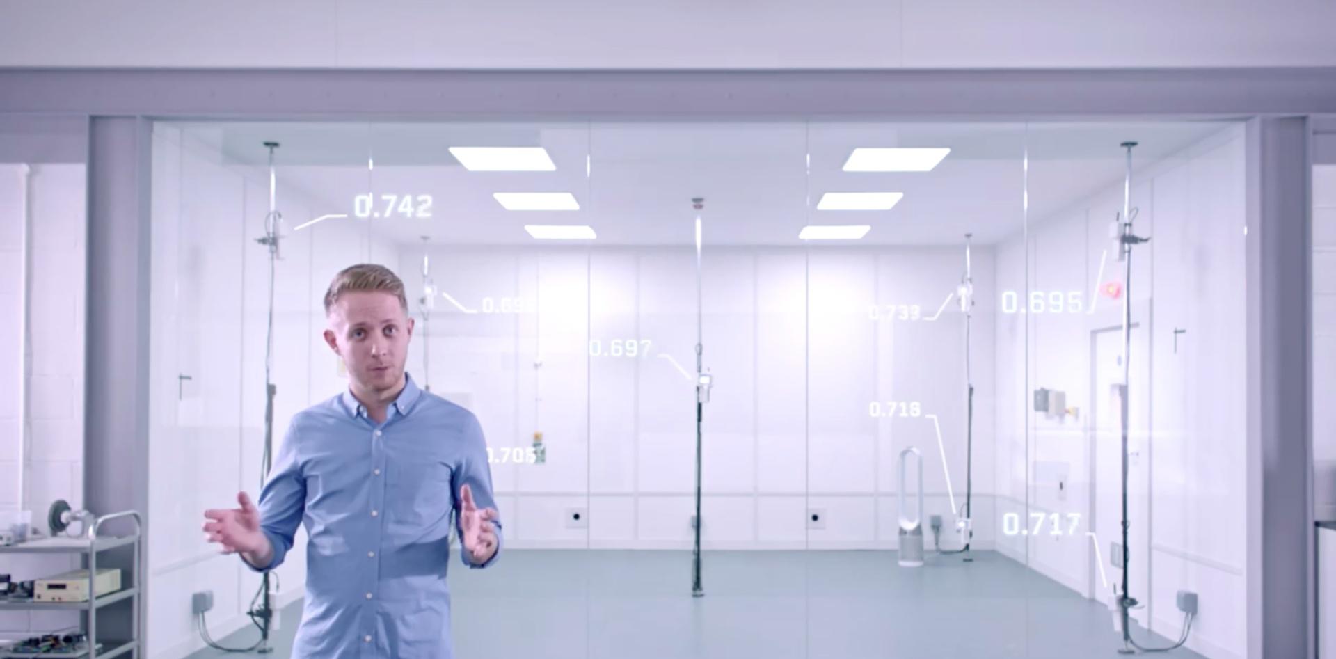 Play the video: See how Dyson engineers push testing methods