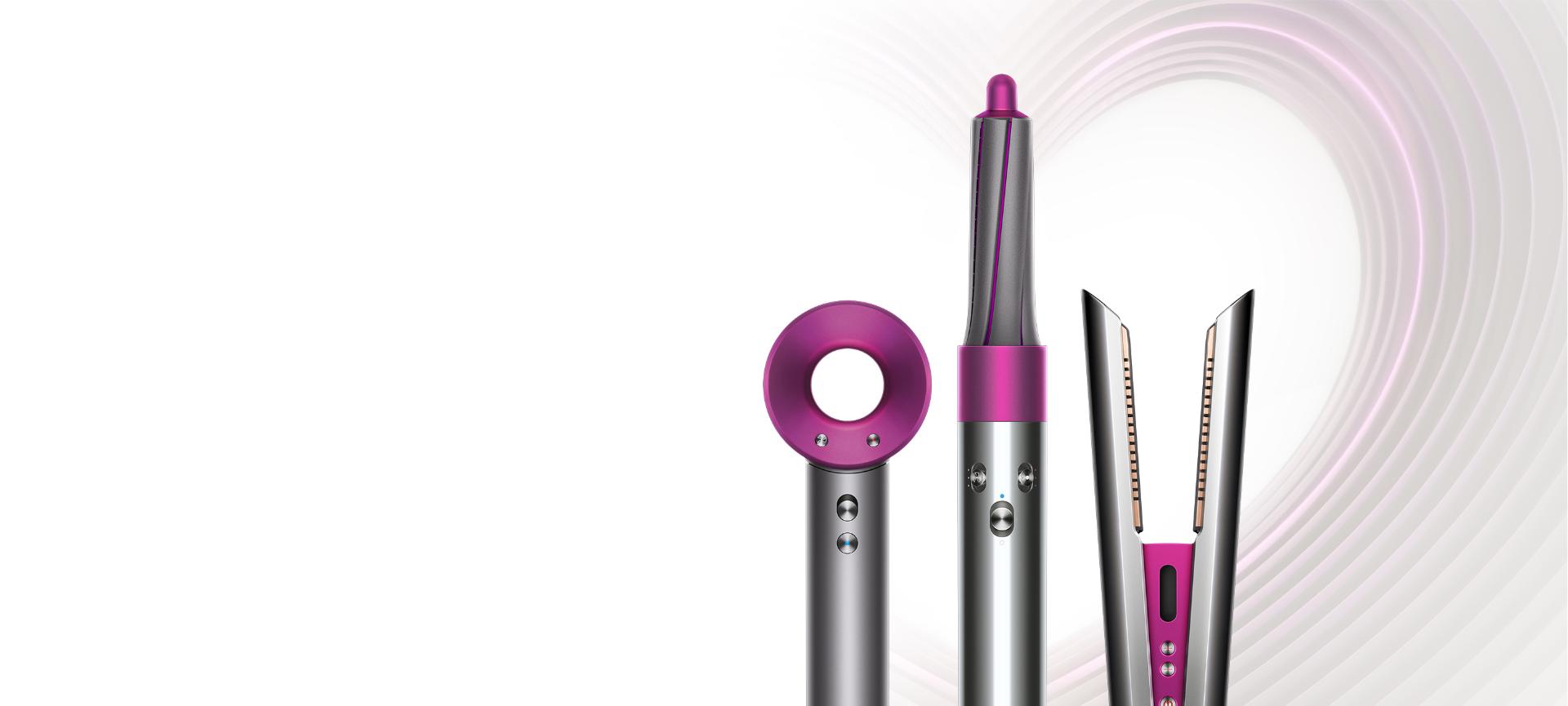 Dyson Supersonic hair dryer, Airwrap styler, Corrale straightener
