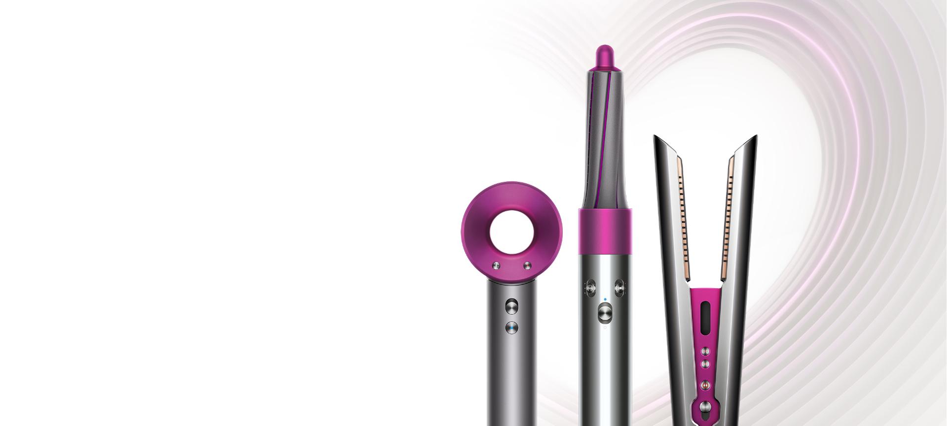 Dyson Supersonic hair dryer, Airwrap styler, Corrale straightener
