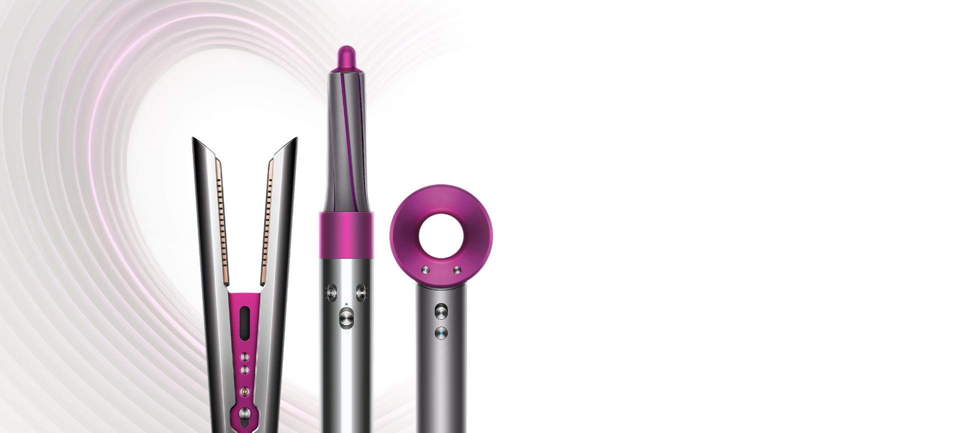 Dyson Supersonic hair dryer, Airwrap styler, Corrale straightener