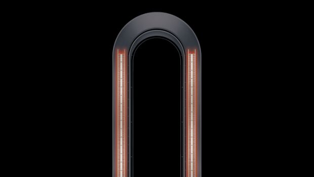 Graphics showing the ceramic plates in the loop amplifier of a Dyson fan heater.