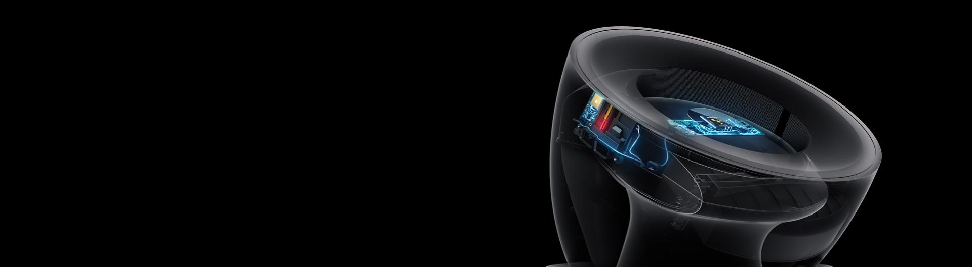 Cutaway of the Dyson Purifier Big+Quiet Formaldehyde's screen.