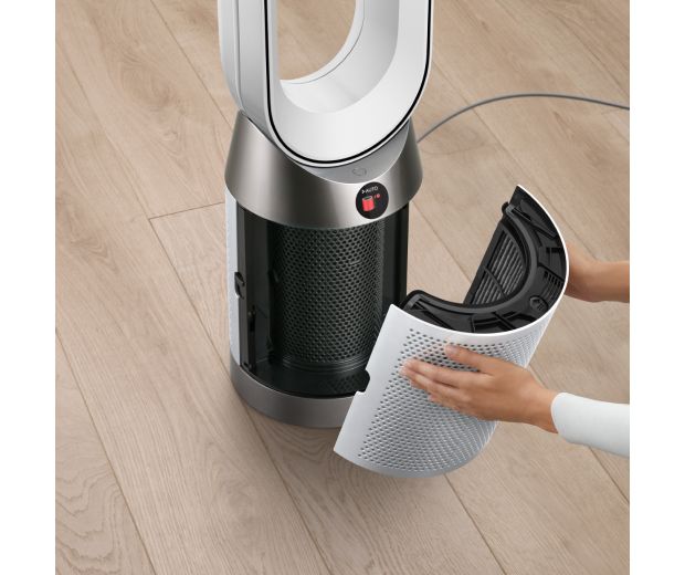 Close-up of the Dyson Purifier Cool Gen1 TP10 purifying fan showing the filter being changed.