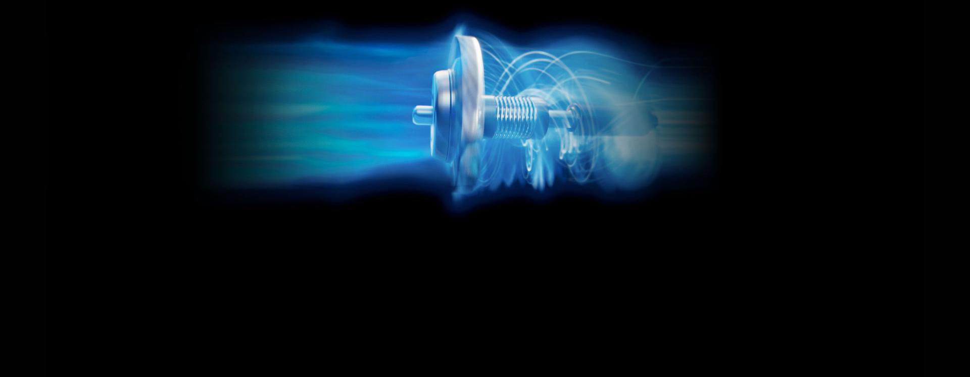 Close-up of the Dyson Airstrait straightener's motor.