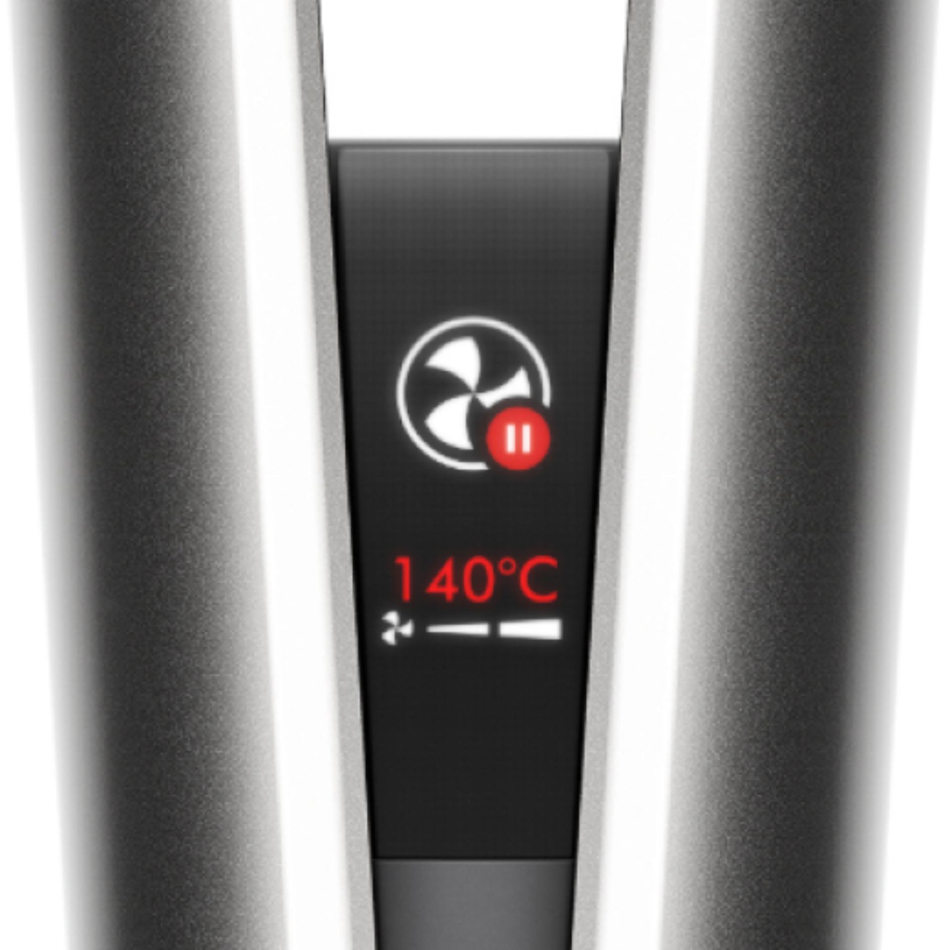 Close-up of the LCD screen.