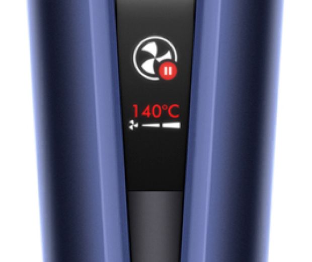 Close-up of the LCD screen.