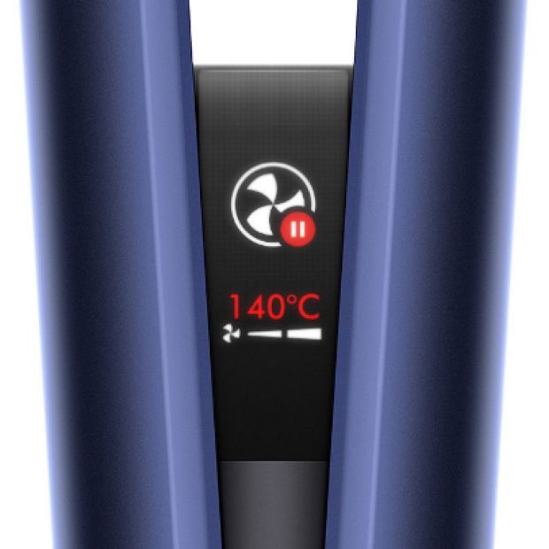 Close-up of the LCD screen.