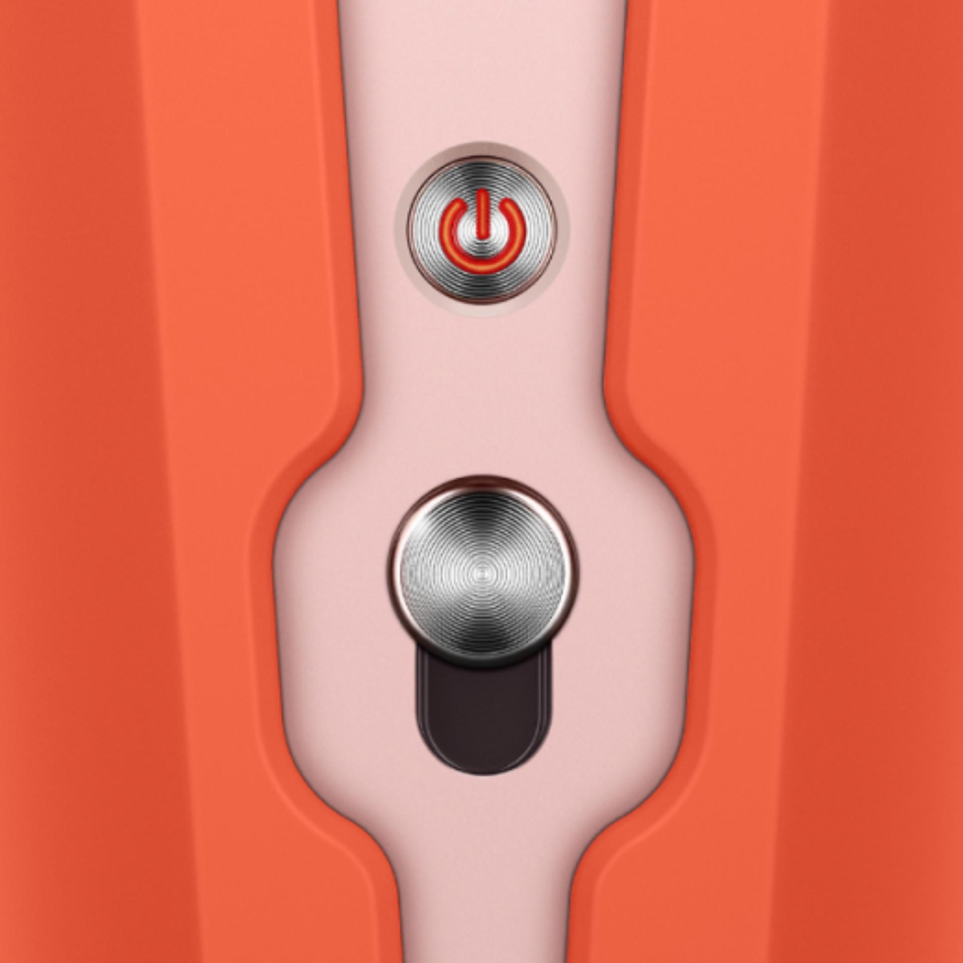 صورة مُقرَّبة لزر التشغيل وقفل الحماية.