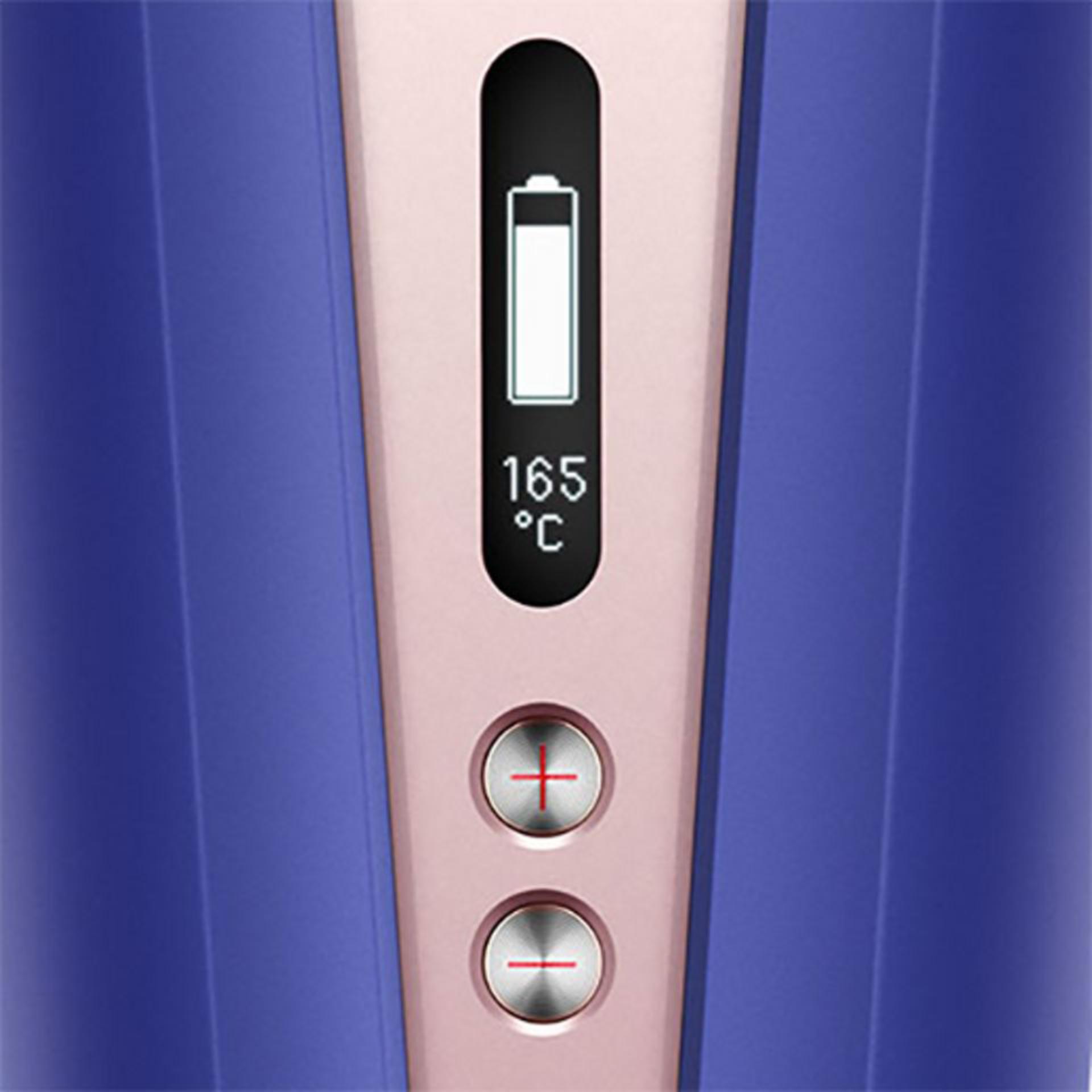 Close-up of the OLED screen.