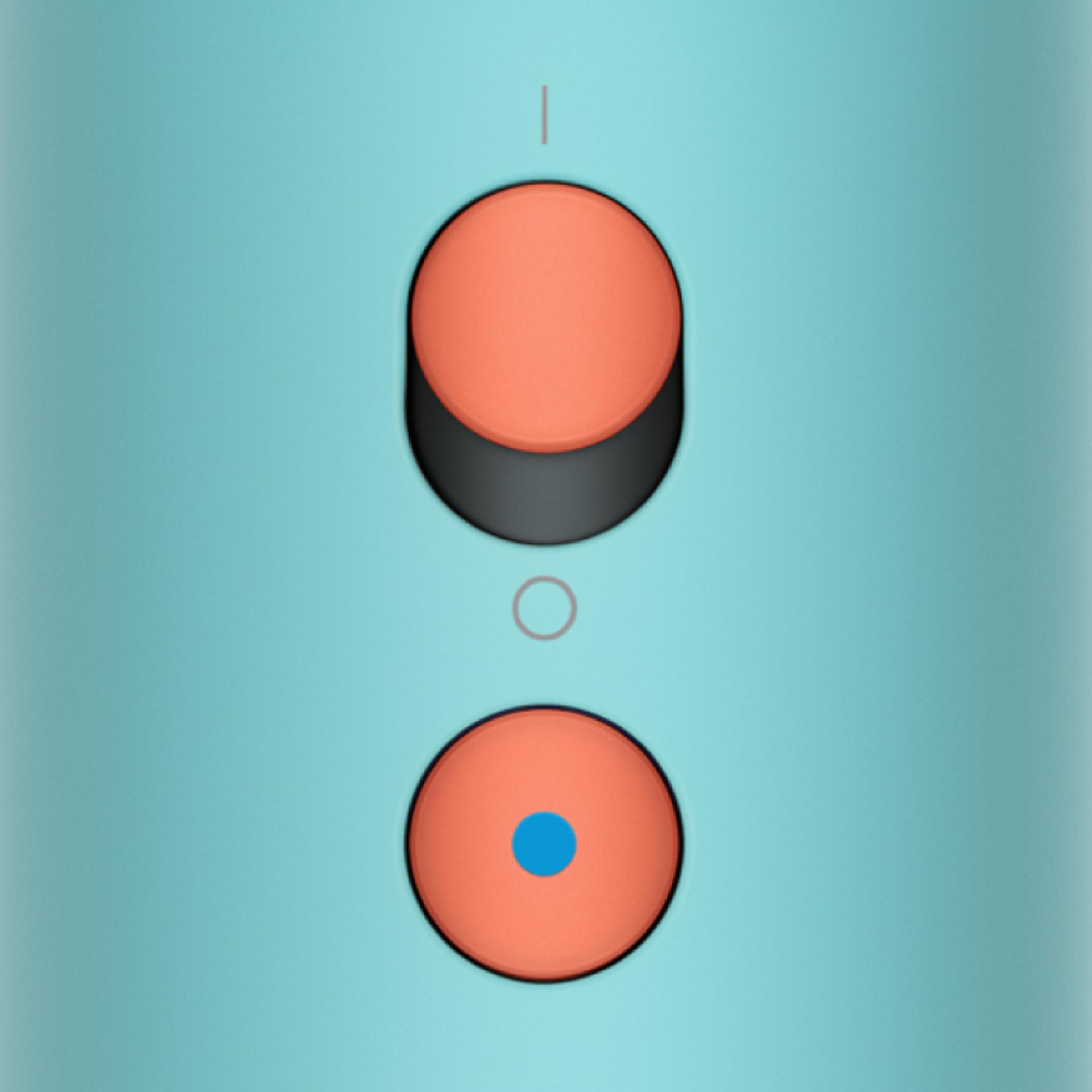 A close up of the buttons on the handle of the Dyson Supersonic Nural™ hair dryer