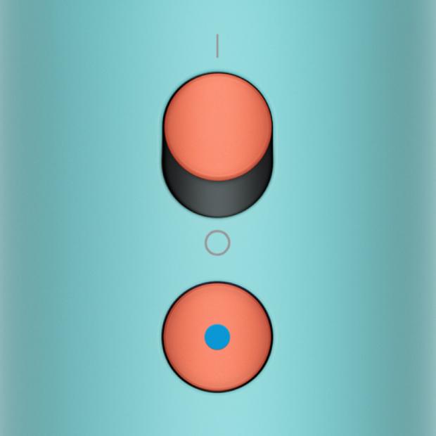 Zbliżenie na przyciski na rączce suszarki Dyson Supersonic Nural™