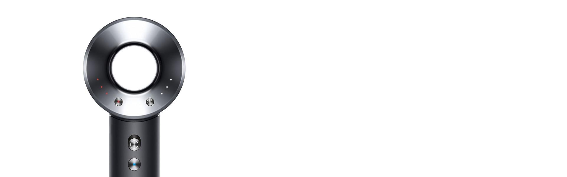 صورة مُقرَّبة لرأس مجفف الشعر Dyson Supersonic.