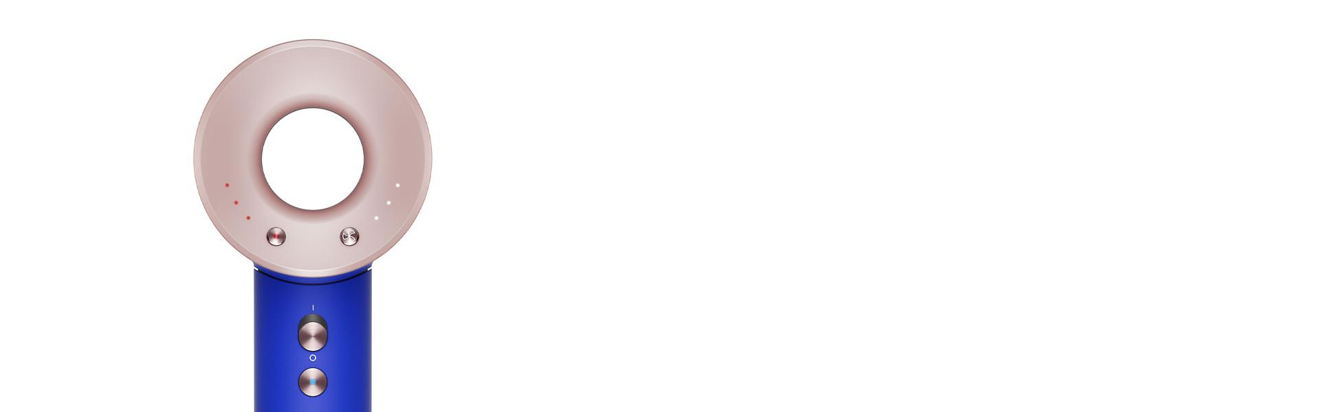 صورة مُقرَّبة لرأس مجفف الشعر Dyson Supersonic.