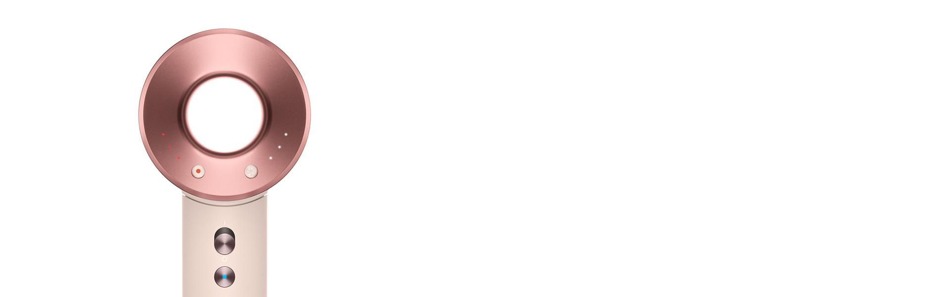 صورة مُقرَّبة لرأس مجفف الشعر Dyson Supersonic.