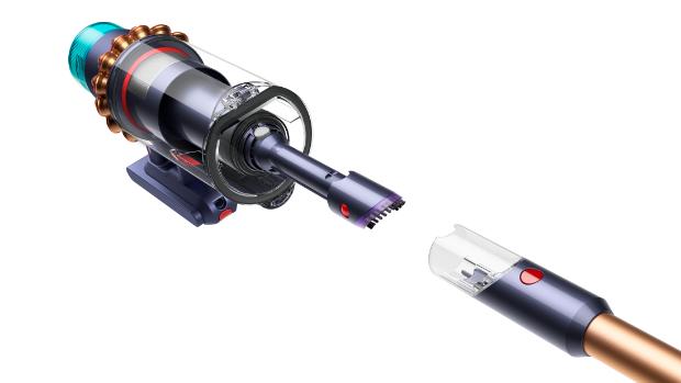 Dyson Gen5outsize changing from floor cleaning to handheld mode.