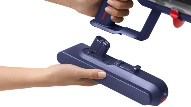 A battery being swapped.