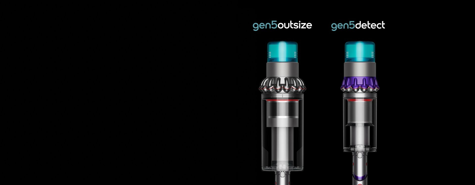 The Gen5outsize and Gen5detect bins next to each other to compare size.