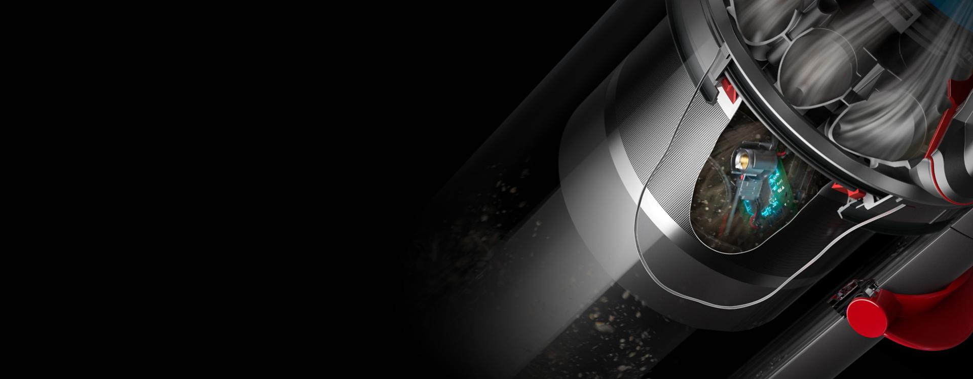 Close-up cutaway of the piezo sensor.