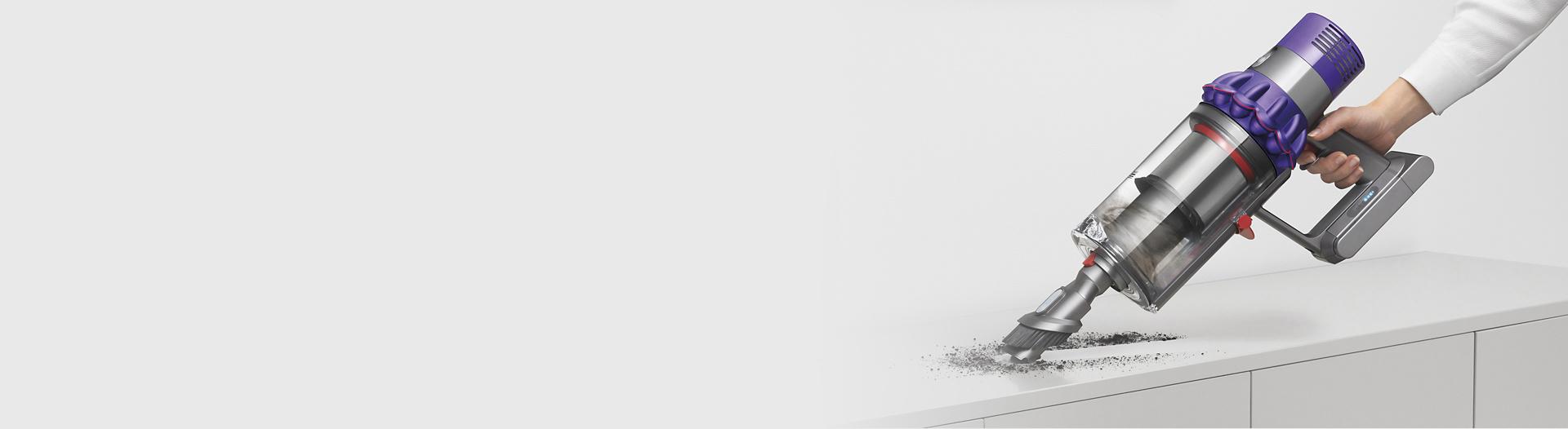 Split screen of three cleaner heads.