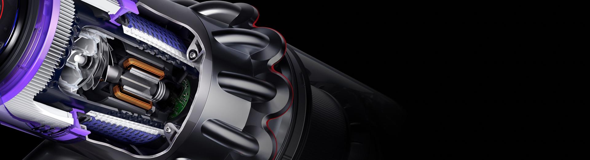 لقطة جانبية لمكنسة Dyson V11 Total Clean.