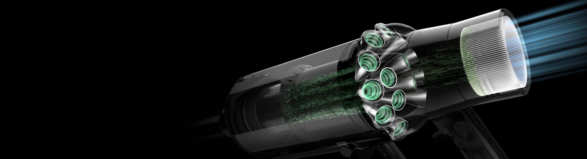 A cut-out of the Dyson V11 Total Clean.