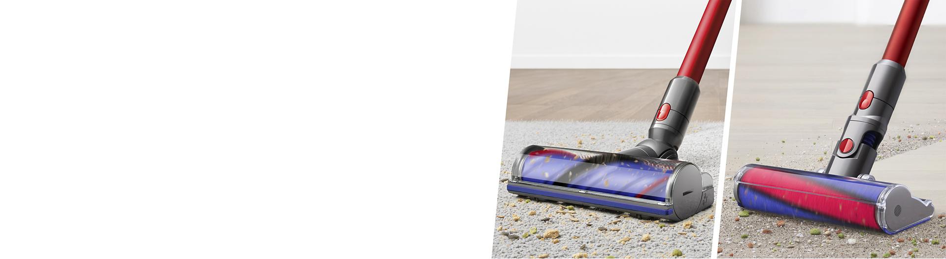 Different cleaner heads for the Dyson V11 Total Clean.