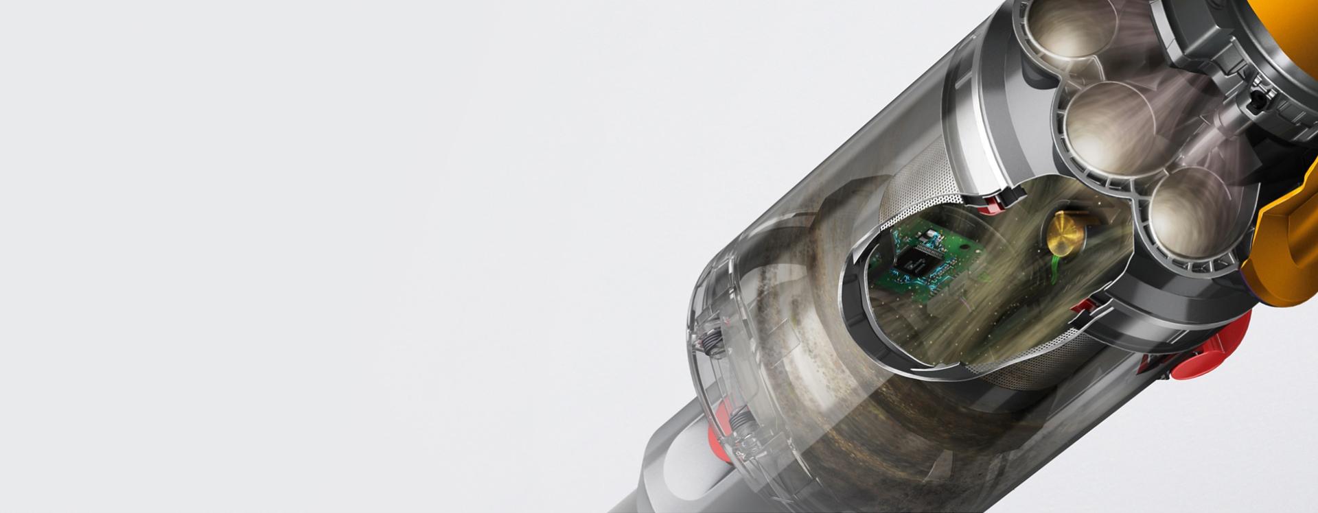 A cut-out of the Dyson V12 Detect Slim Absolute.