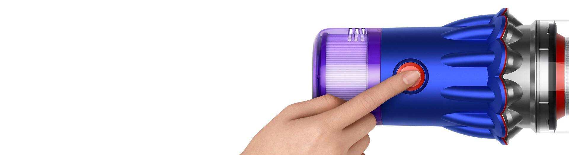 A close-up shot of the Dyson V12 Detect Slim vacuum.