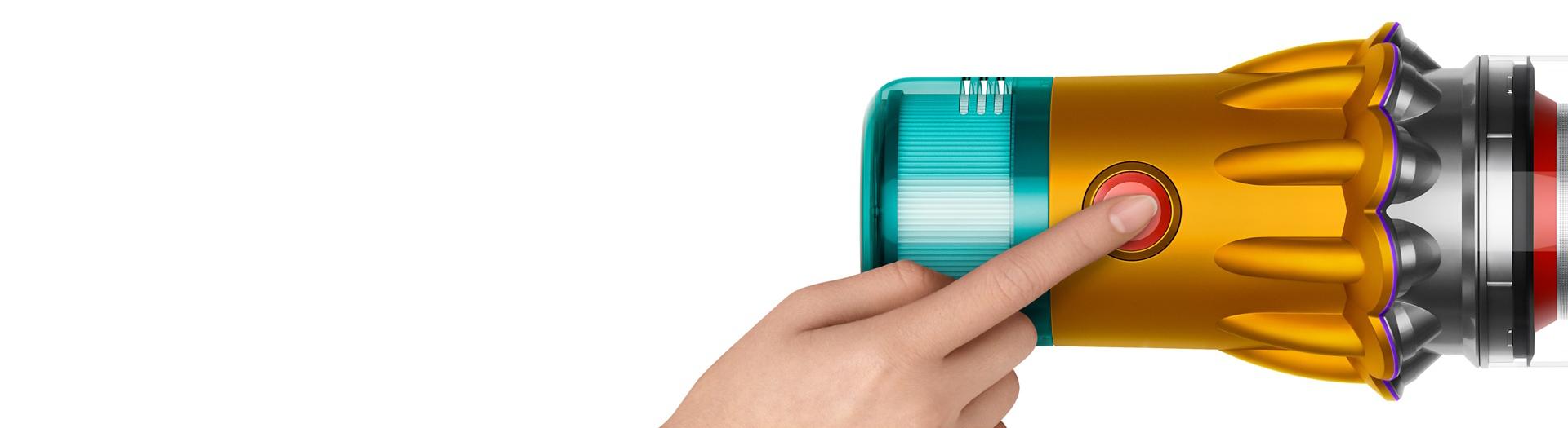 A close-up shot of the Dyson V12 Detect Slim vacuum.