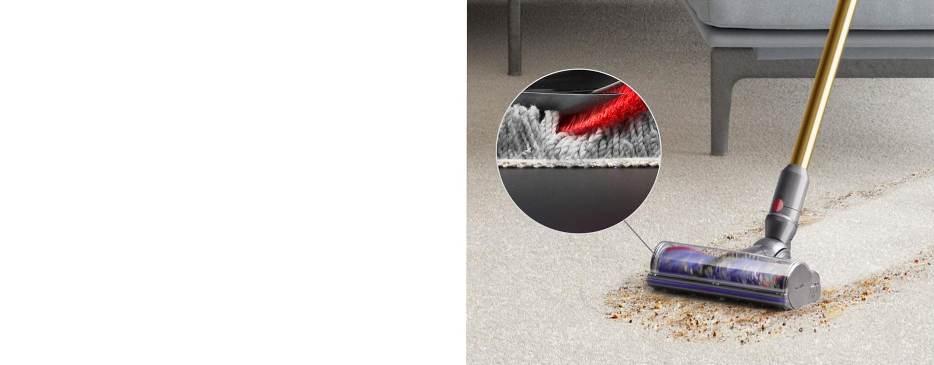 The Digital Motorbar cleaner head automatically adapts across floor types.