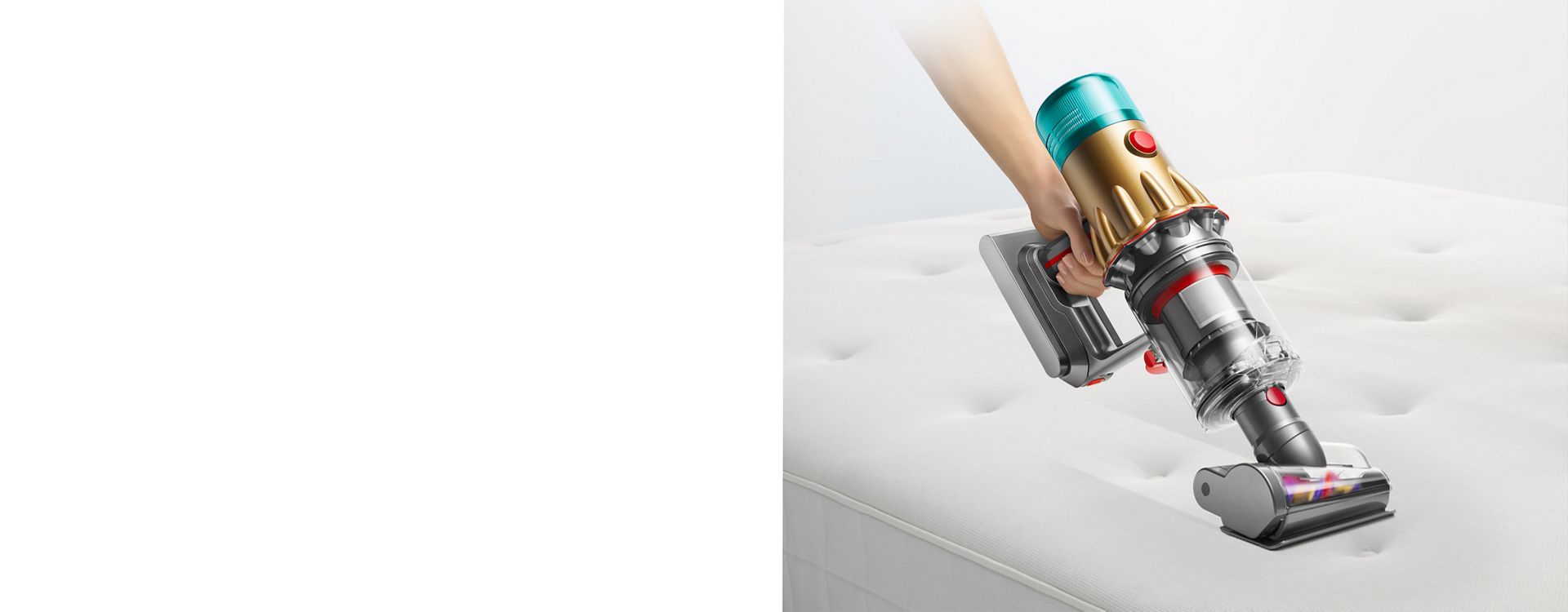 The Hair screw tool is used to clean a mattress.