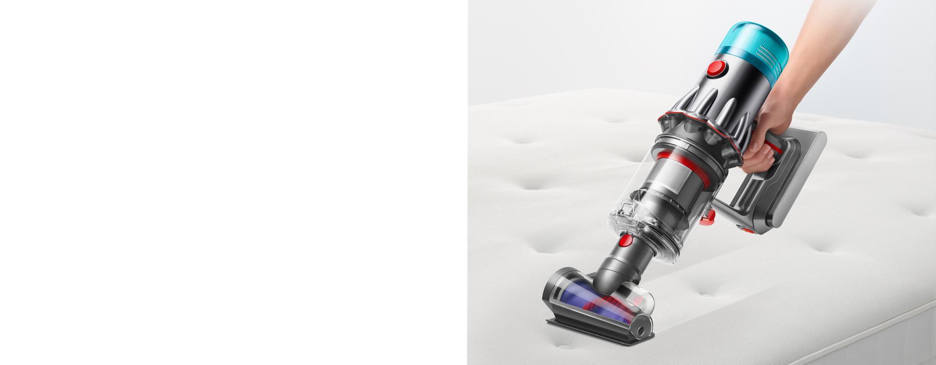The Hair screw tool is used to clean a mattress.