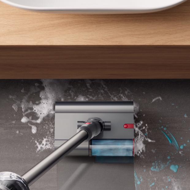 หัวทำความสะอาดแบบลูกกลิ้งเปียก Dyson Submarine ทำความสะอาดพื้นห้องน้ำ